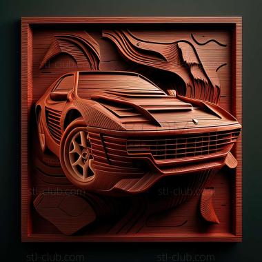 3D мадэль Ferrari Testarossa (STL)